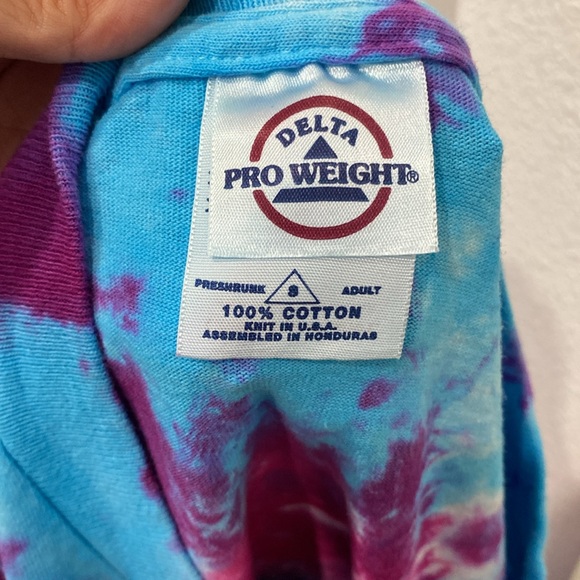 Vintage 1990s CHERRY GARCIA Ben & Jerrys Tie Dye T-SHIRT |Size Small - Picture 9 of 12